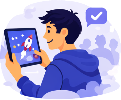 Students using EdInclusia